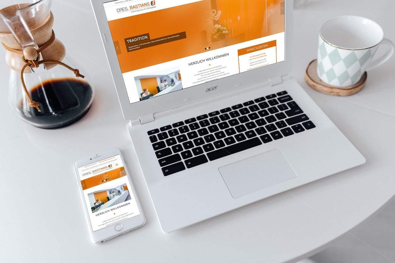 Responsive Website Dres. Bastians - Grafiker, Website & SEO Spezialist aus Bochum