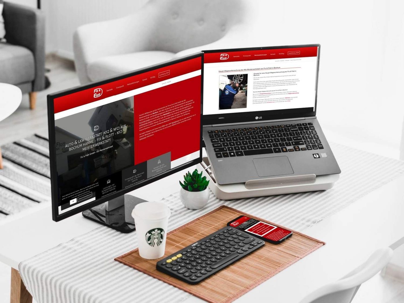 Website & SEO Spezialist aus Bochum - Fix & Flott Preview -responsive-Website & ORM