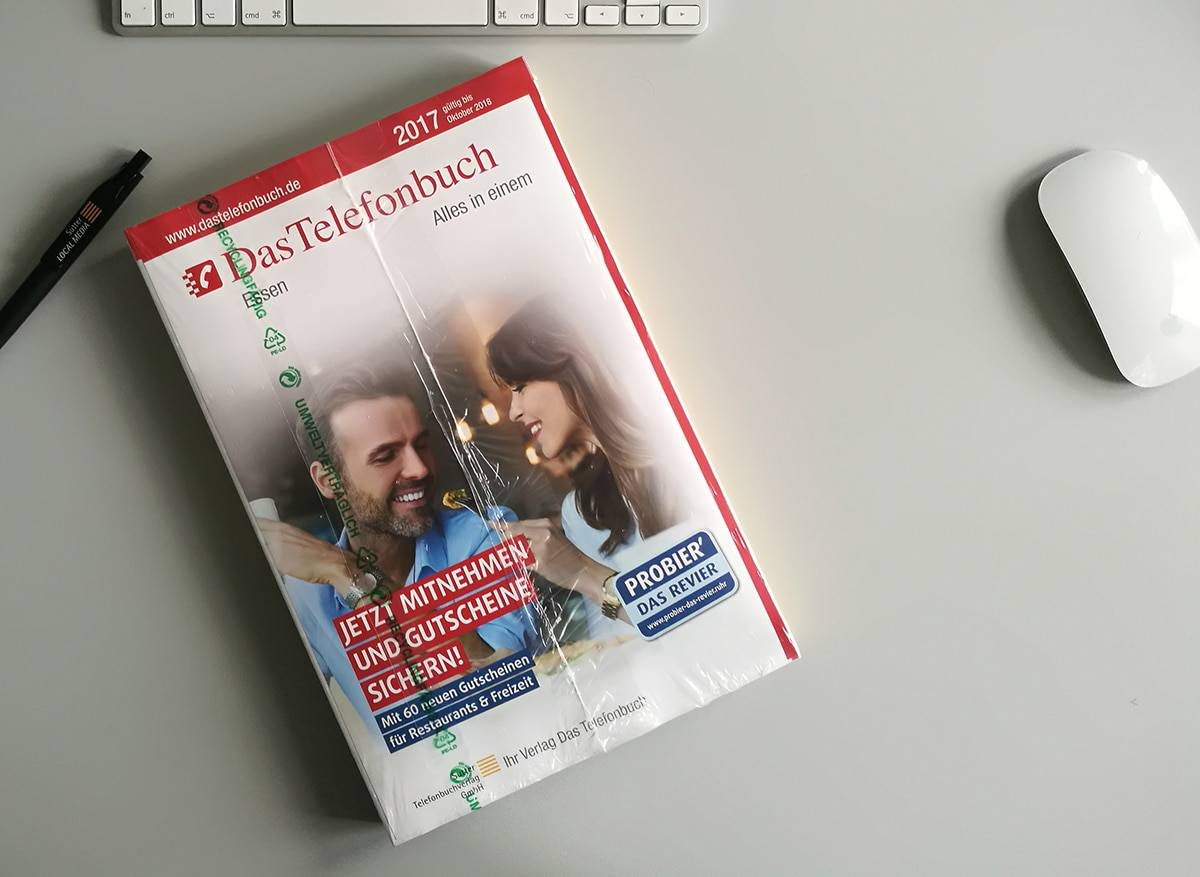 Gestaltung Cover - Das Telefonbuch - Promo Buchverteilung Essen 2018