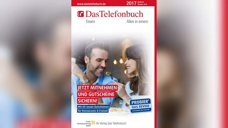 Grafiker, Website & SEO Spezialist aus Bochum - Arbeitsprobe Promo Das Telefonbuch Cover Essen 2017