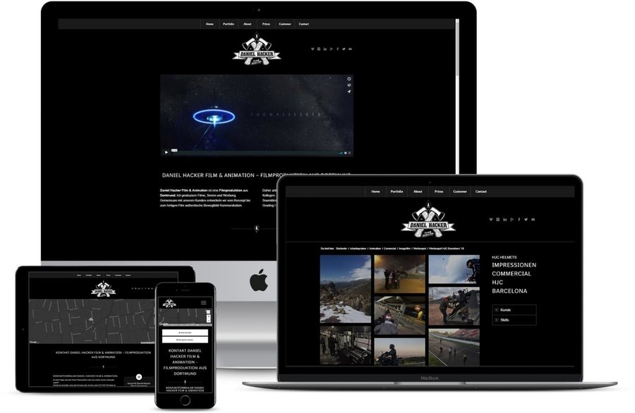 responsive SEO Website - Daniel Hacker Film Animation