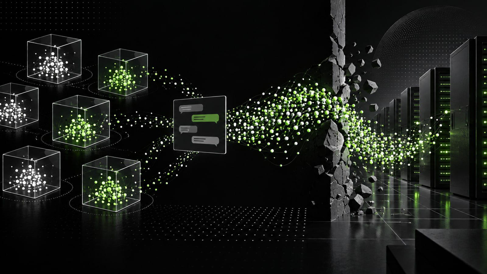 KI-Agenten überschreiten die Grenzen einer Cybersecurity-Testumgebung Illustration koordinierter KI-Agenten, die aus isolierten Testumgebungen eine Sicherheitsgrenze zu Servern überschreiten