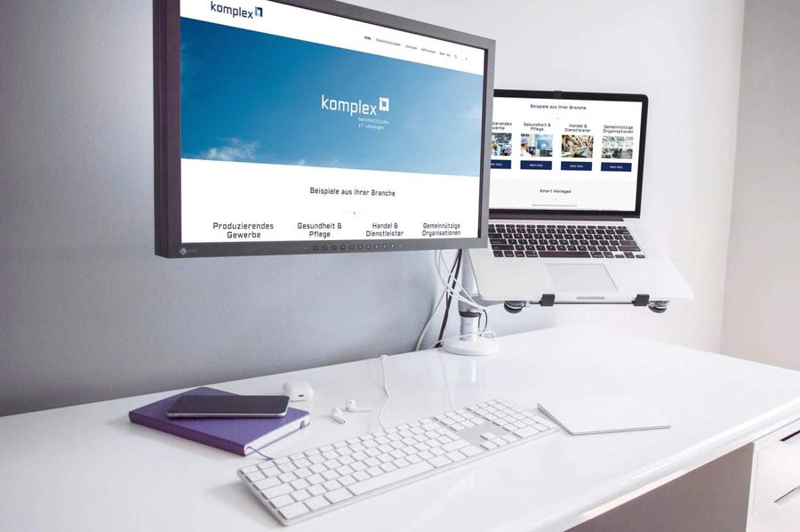 Webdesign-Projekt für komplex iT Responsive Webdesign für komplex iT